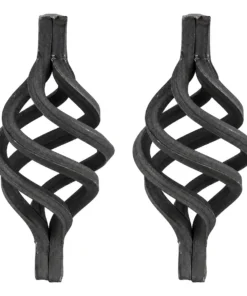 02 Pinhas De Ferro Decorativa Serralheria Portão 13x6cm 1/2