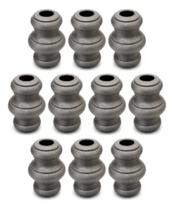 Kit 10 Anuetos Redondo De Ferro Arte Serralheria 68x45mm 5/8